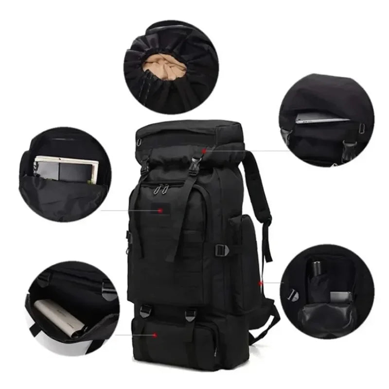 75L Camouflage Hiking Backpack