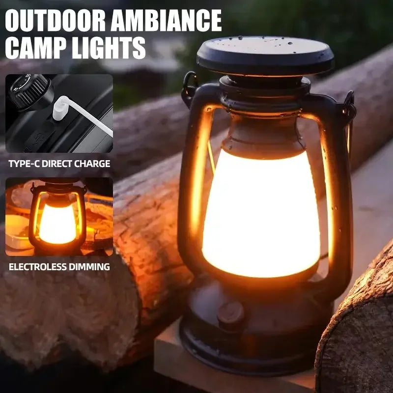 Retro LED Camping Lantern
