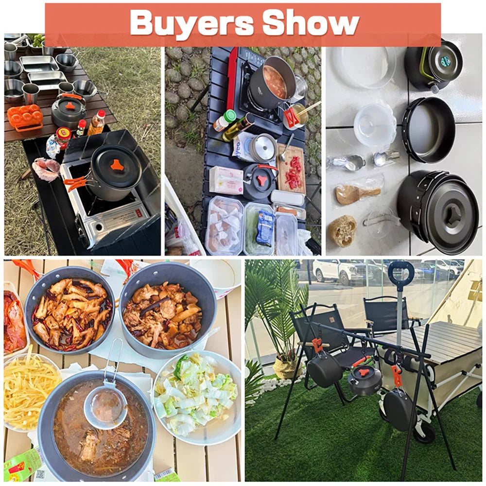 Camping Cooking Set for 2-3