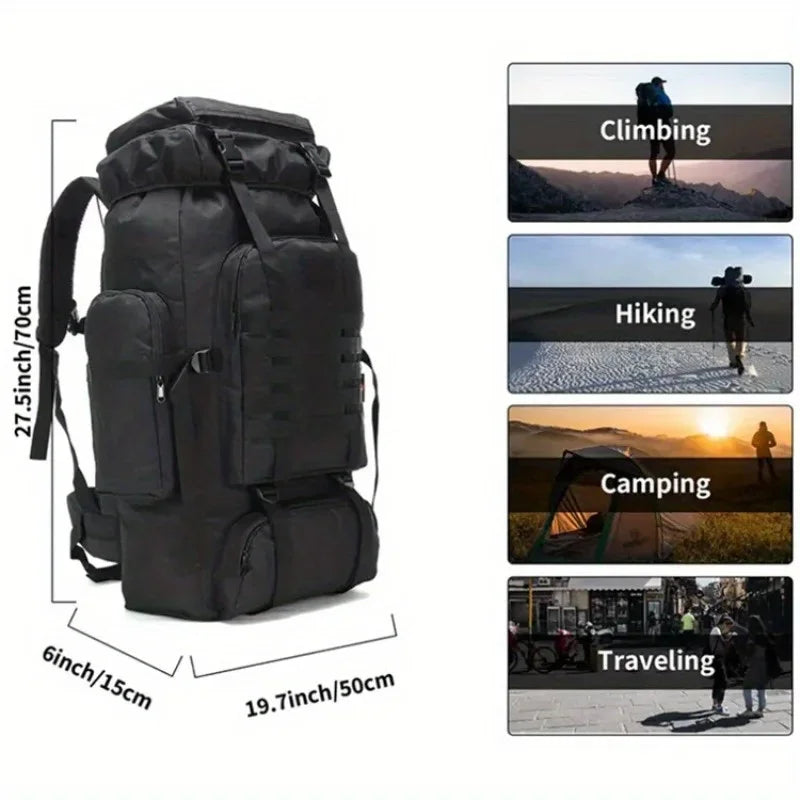 75L Camouflage Hiking Backpack