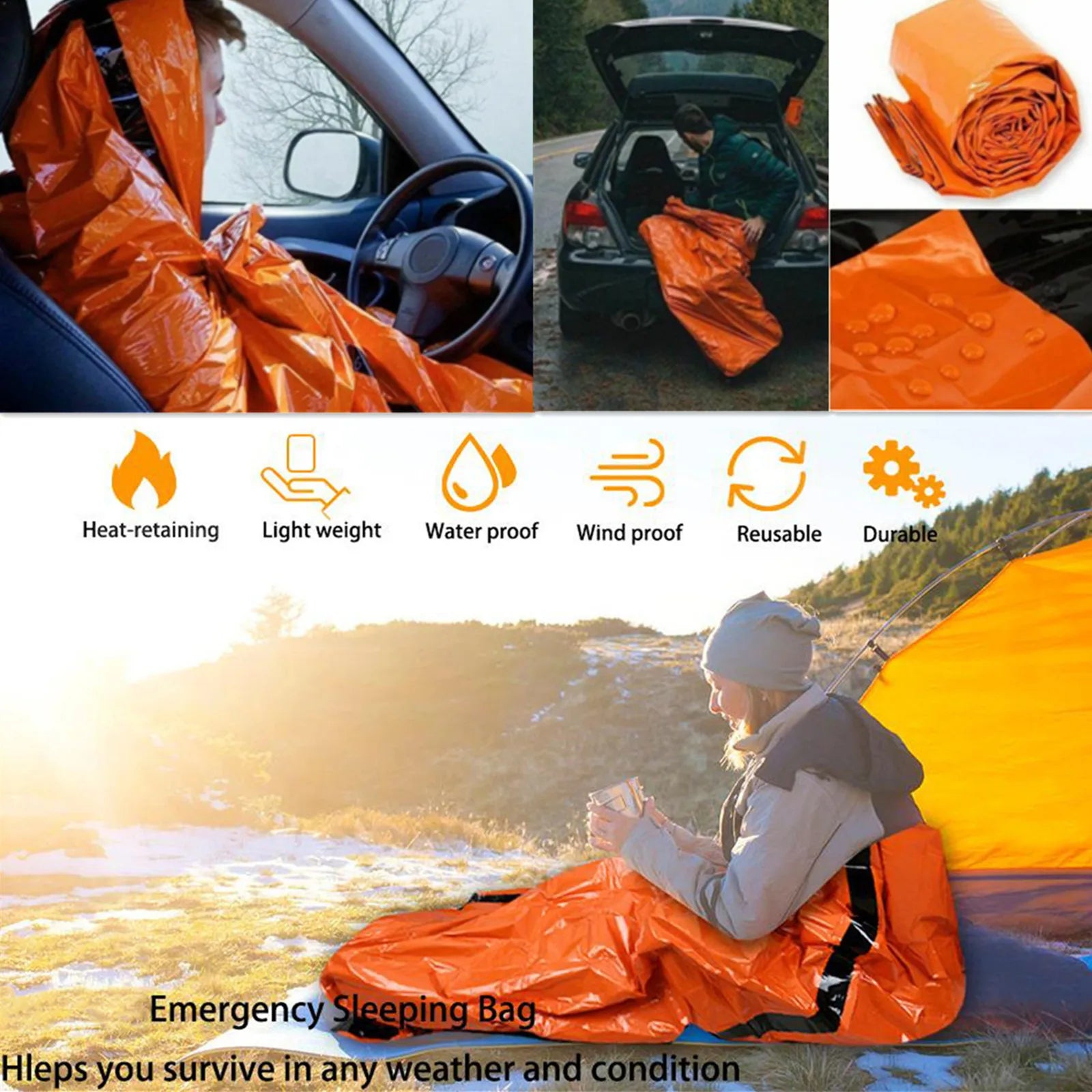 Waterproof Emergency Survival Sleeping Bag