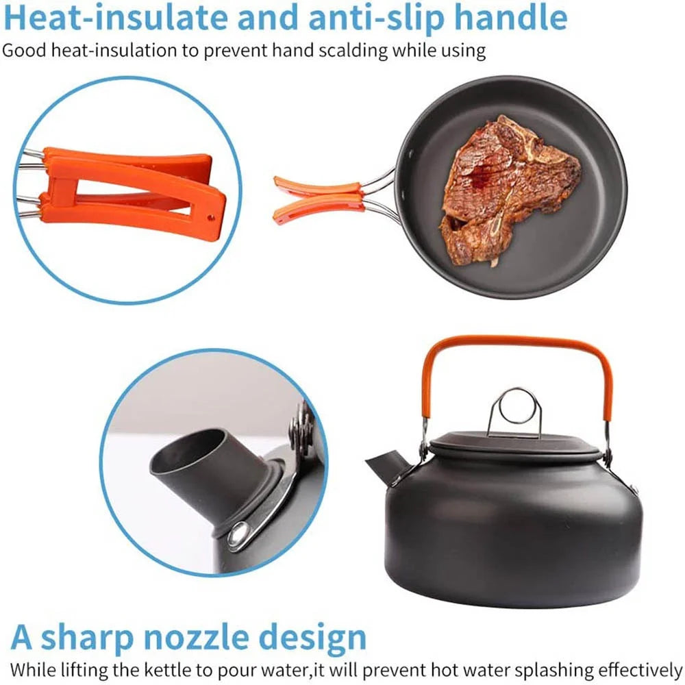 Camping Cooking Set for 2-3