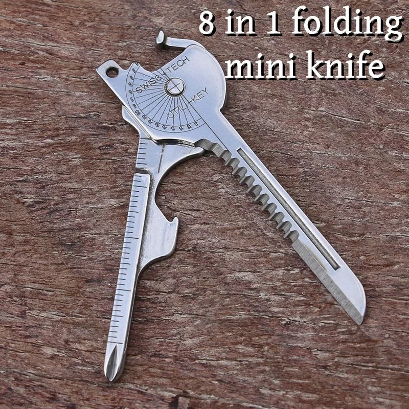 8-in-1 Folding Tool Keychain