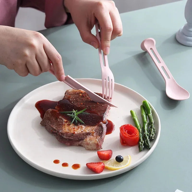 3PCS Portable Tableware Set